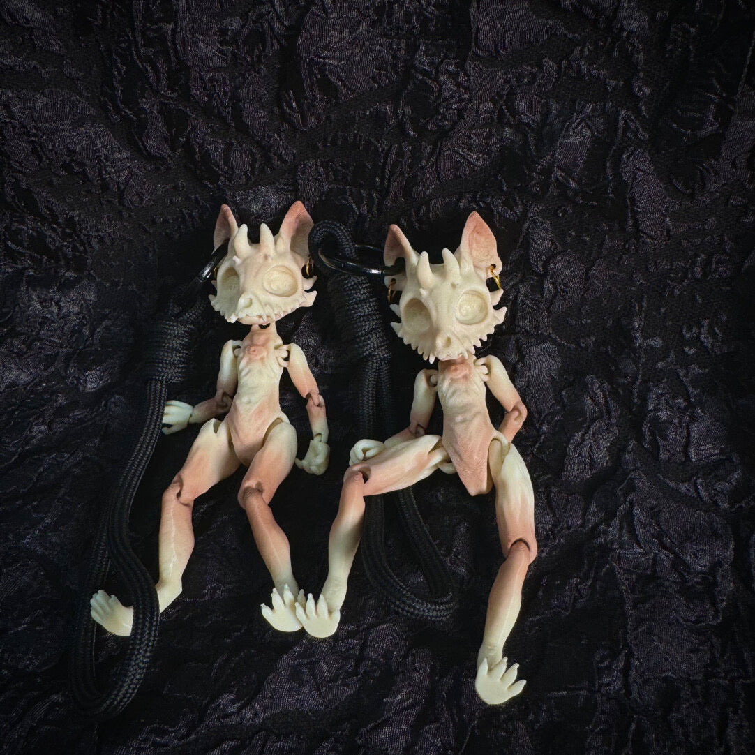 Gothic skull demon beast charm