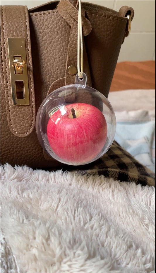 handmade artificial pink apple