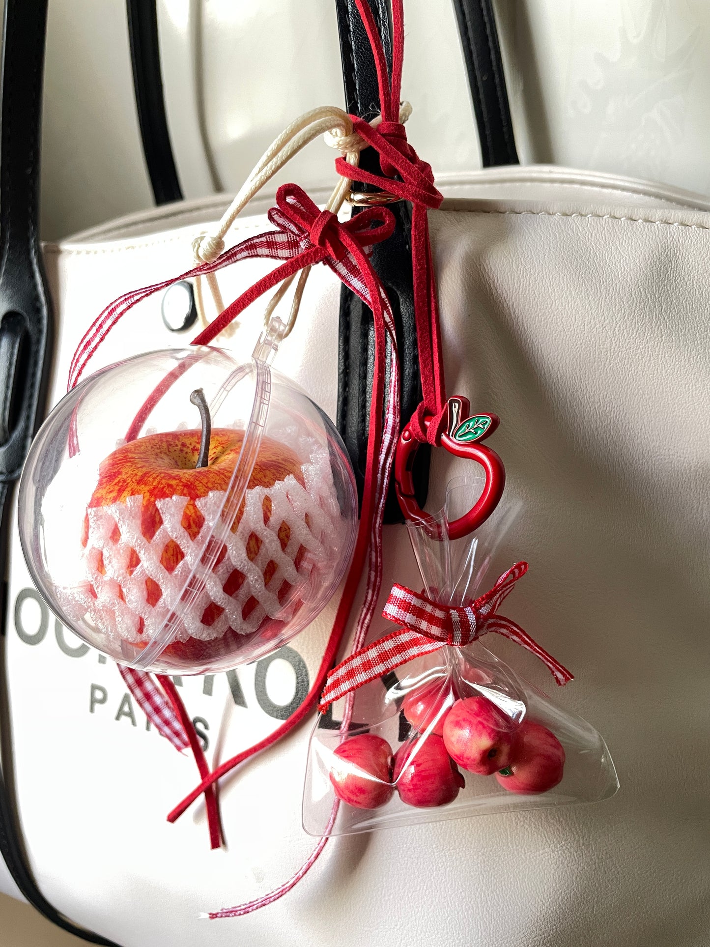 handmade artificial red apple