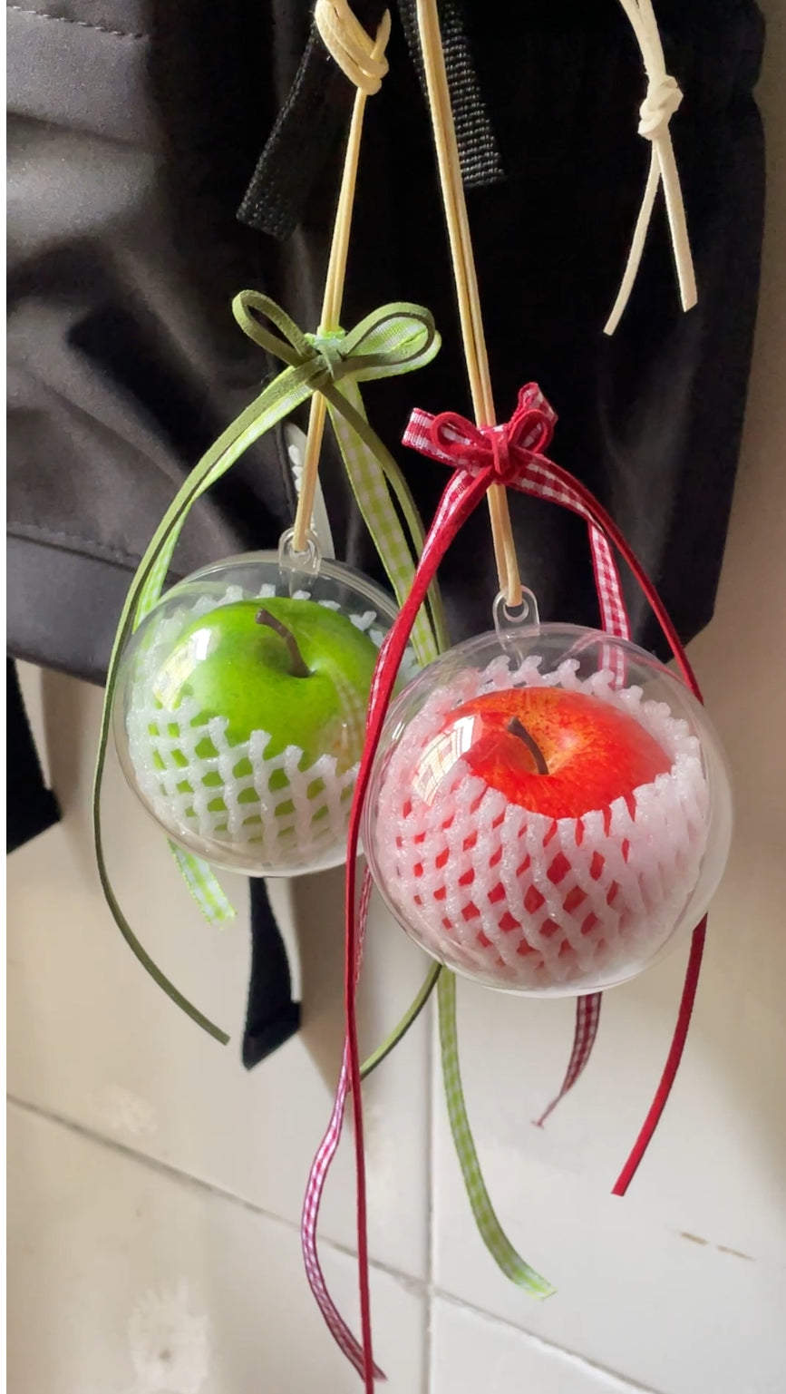 handmade artificial red apple