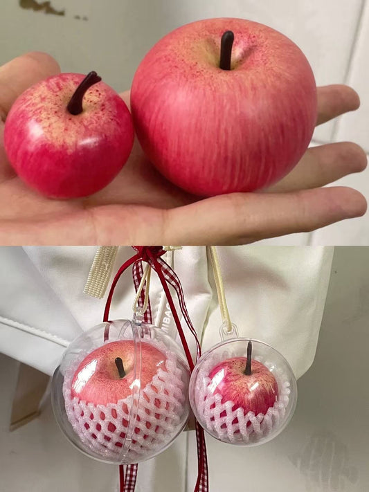 handmade artificial pink apple