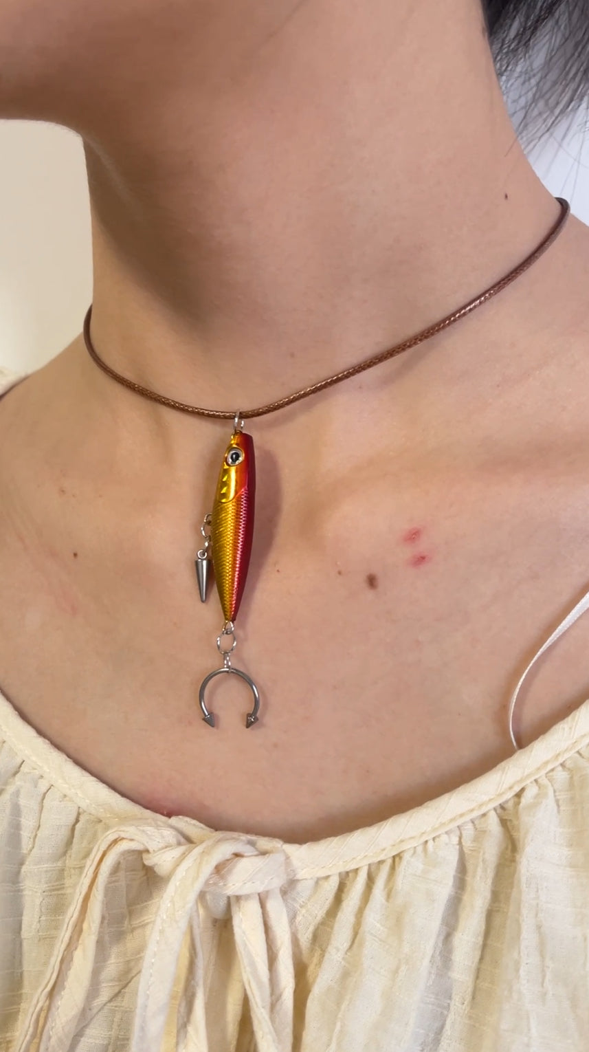 handmade fish Necklace