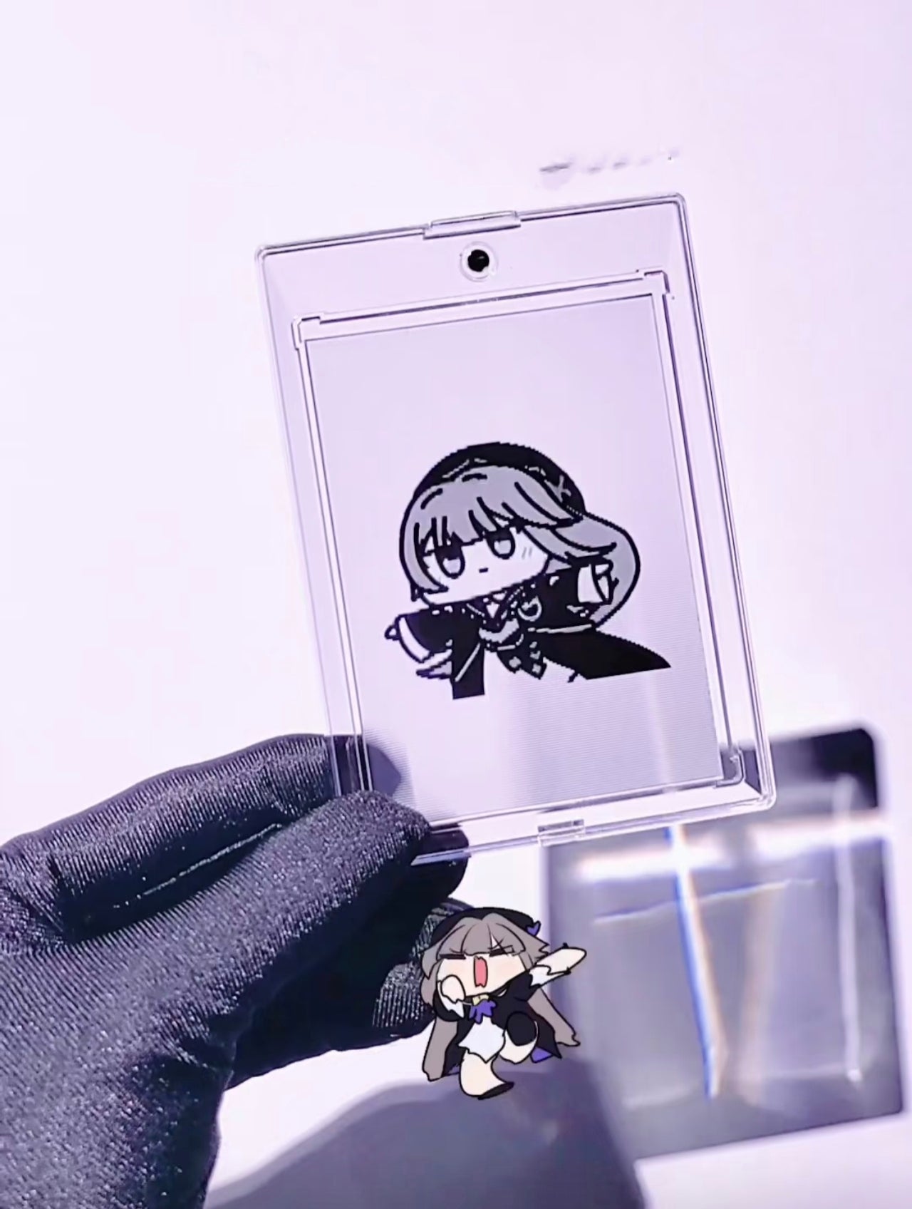 Dark Herta fan-made, GIF film card, darkroom laser exposure, handmade DIY Honkai: Star Rail fan merchandise, limited edition.