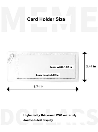 Abstract USD Cat Meme Double-Sided Lenticular Card, Creative Funny Novelty Gift