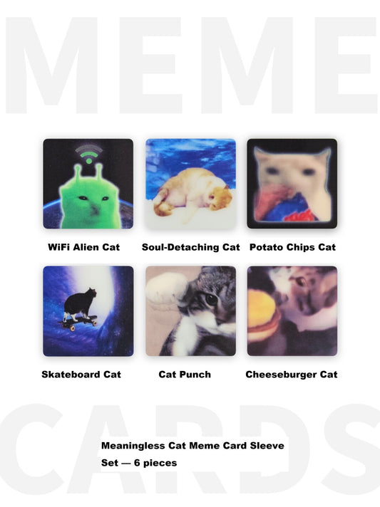 Abstract Card Keychain · Abstract Card Sleeve Set · Funny Meme Gifts · Quirky Emoji-Inspired Keychains