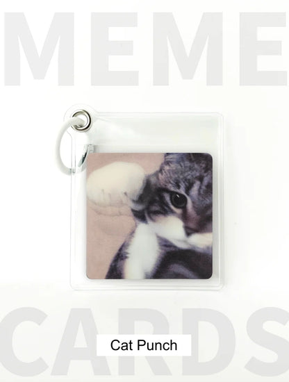 Abstract Card Keychain · Abstract Card Sleeve Set · Funny Meme Gifts · Quirky Emoji-Inspired Keychains