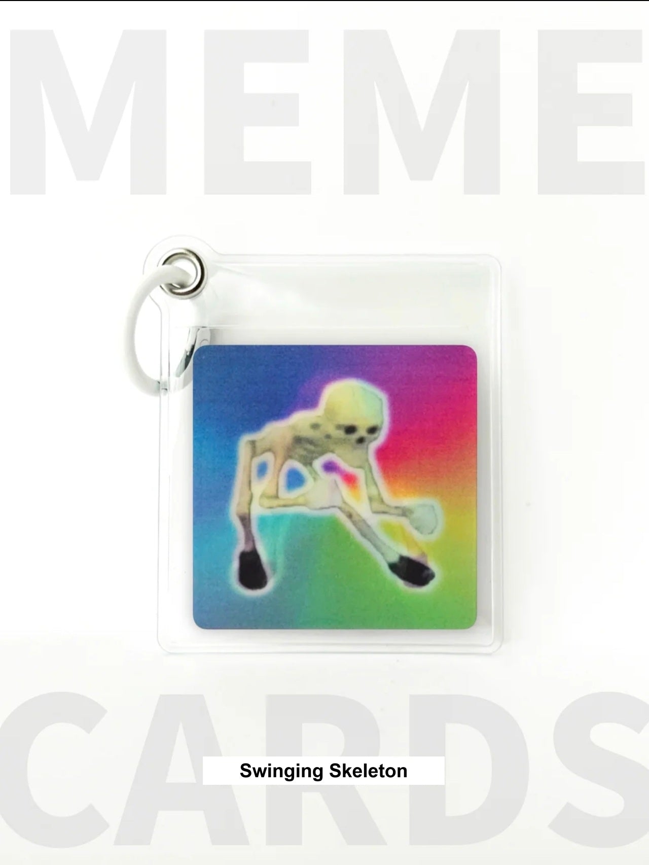 Abstract Card Keychain · Abstract Card Sleeve Set · Funny Meme Gifts · Quirky Emoji-Inspired Keychains