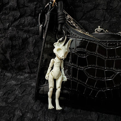 Gothic skull demon beast charm