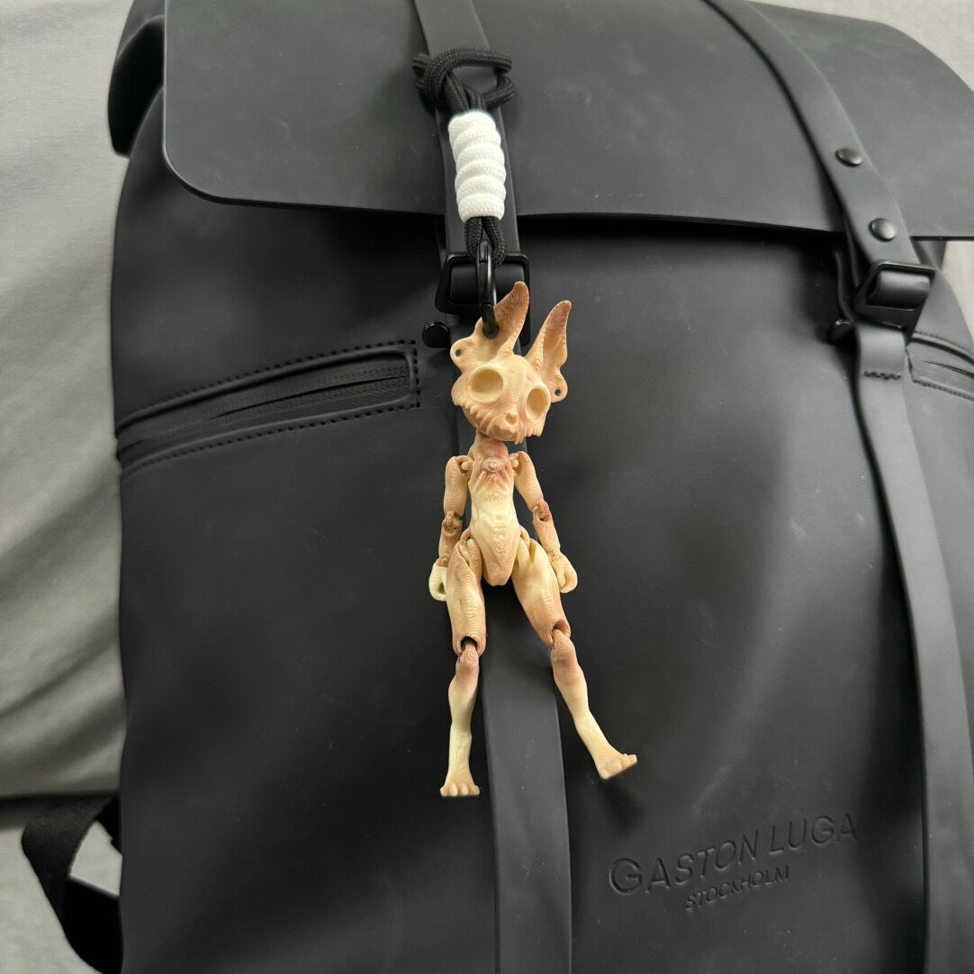 Gothic skull demon beast charm