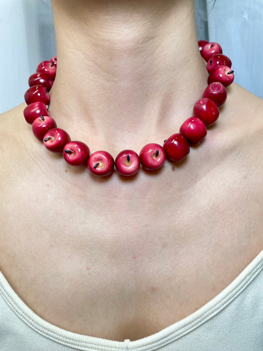 handmade fruit necklace