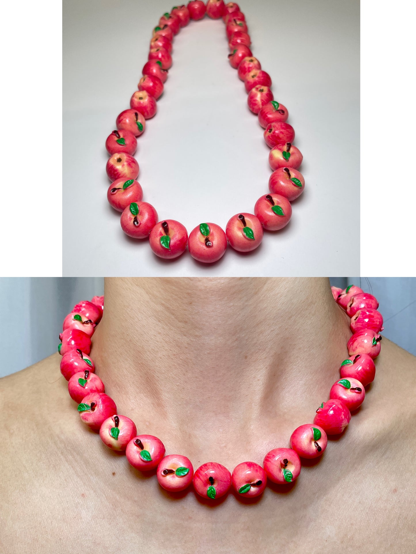 handmade fruit necklace