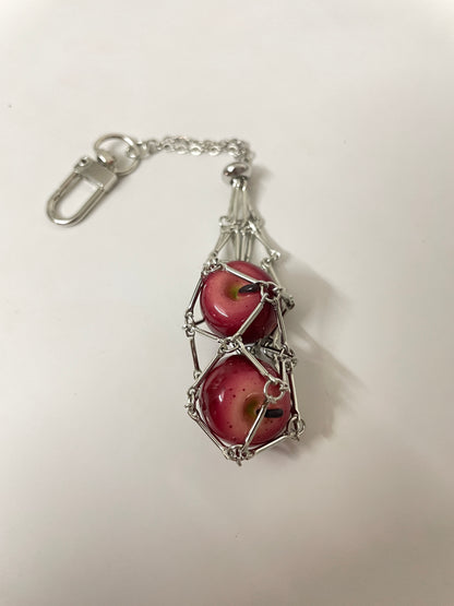 handmade tomatoes  keychain