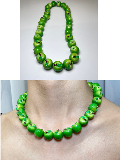 handmade fruit necklace