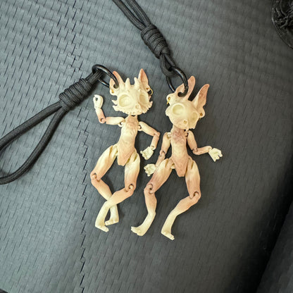 Gothic skull demon beast charm