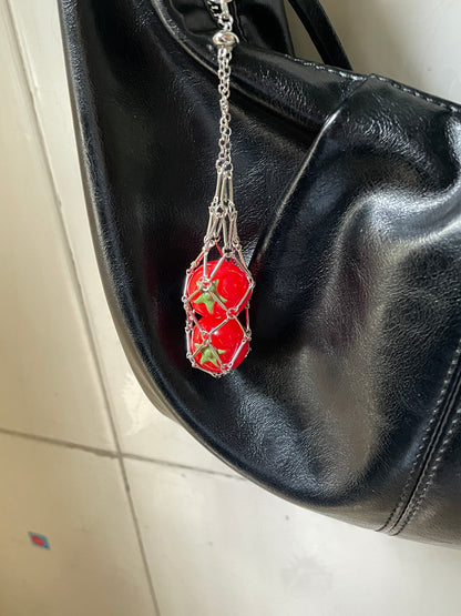 handmade tomatoes  keychain