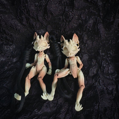 Gothic skull demon beast charm