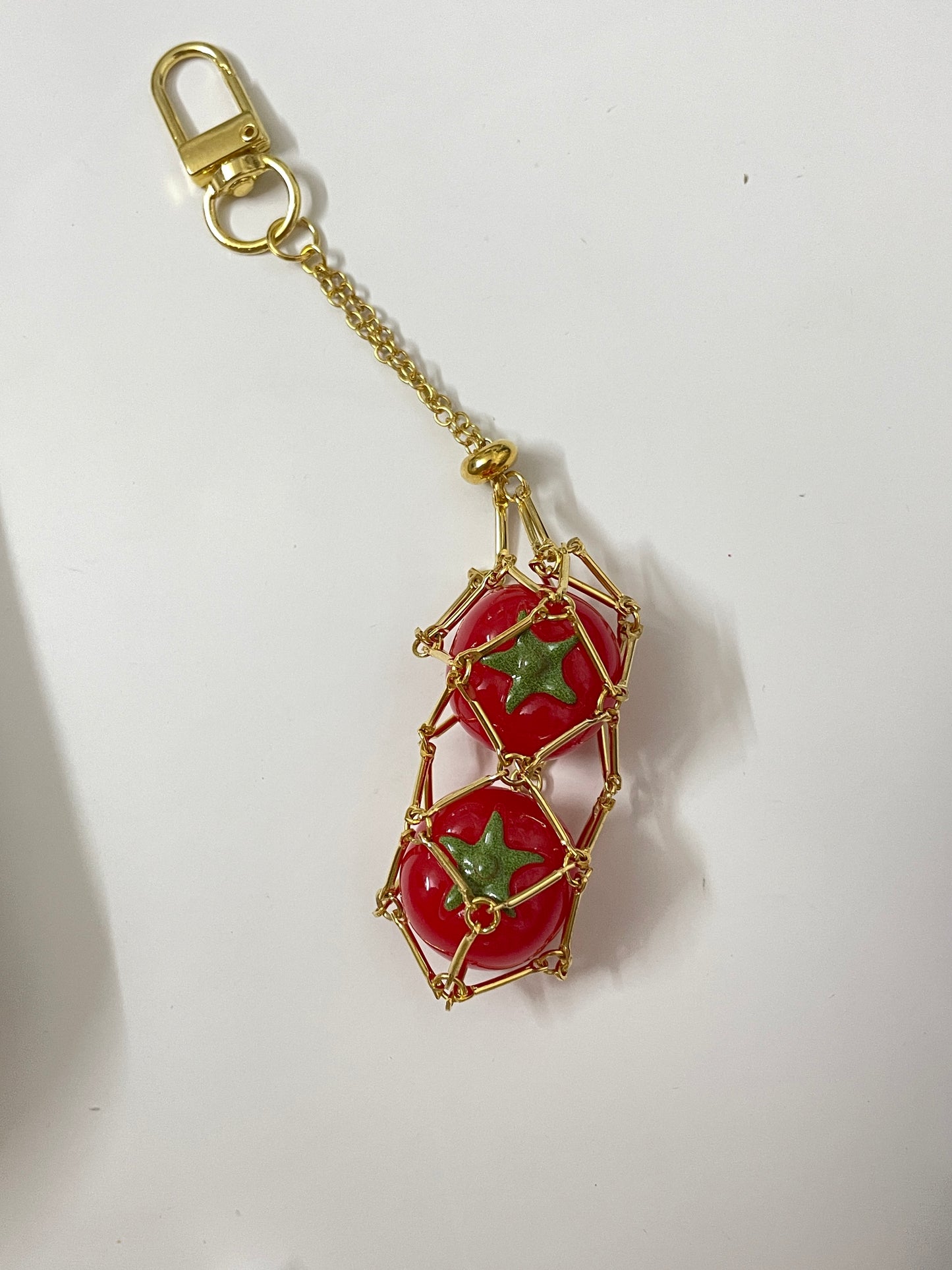 handmade tomatoes  keychain