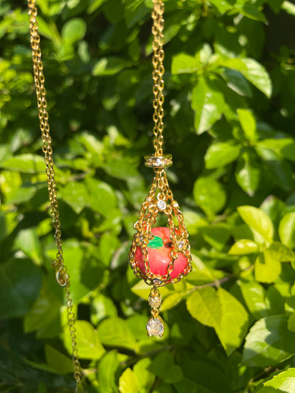 handmade necklace and earrings