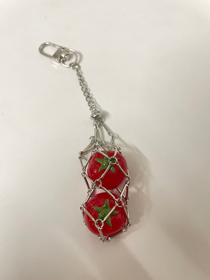 handmade tomatoes  keychain
