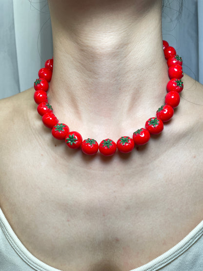 handmade fruit necklace