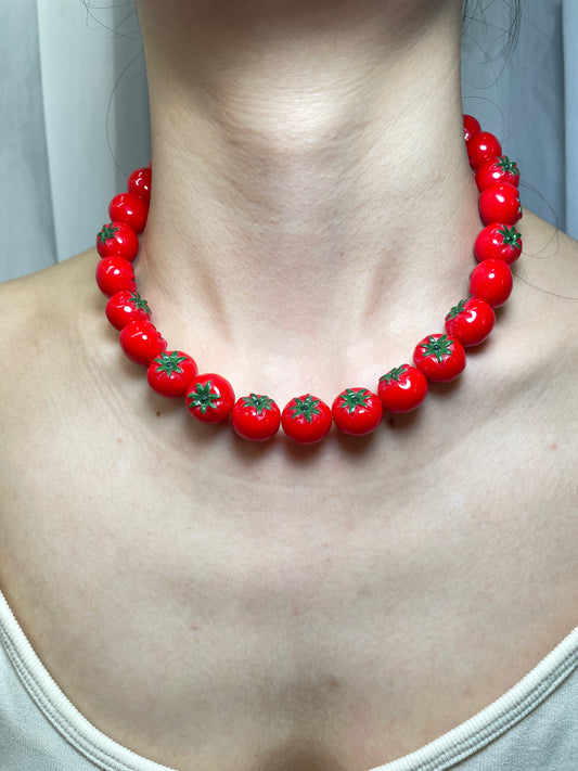 handmade fruit necklace