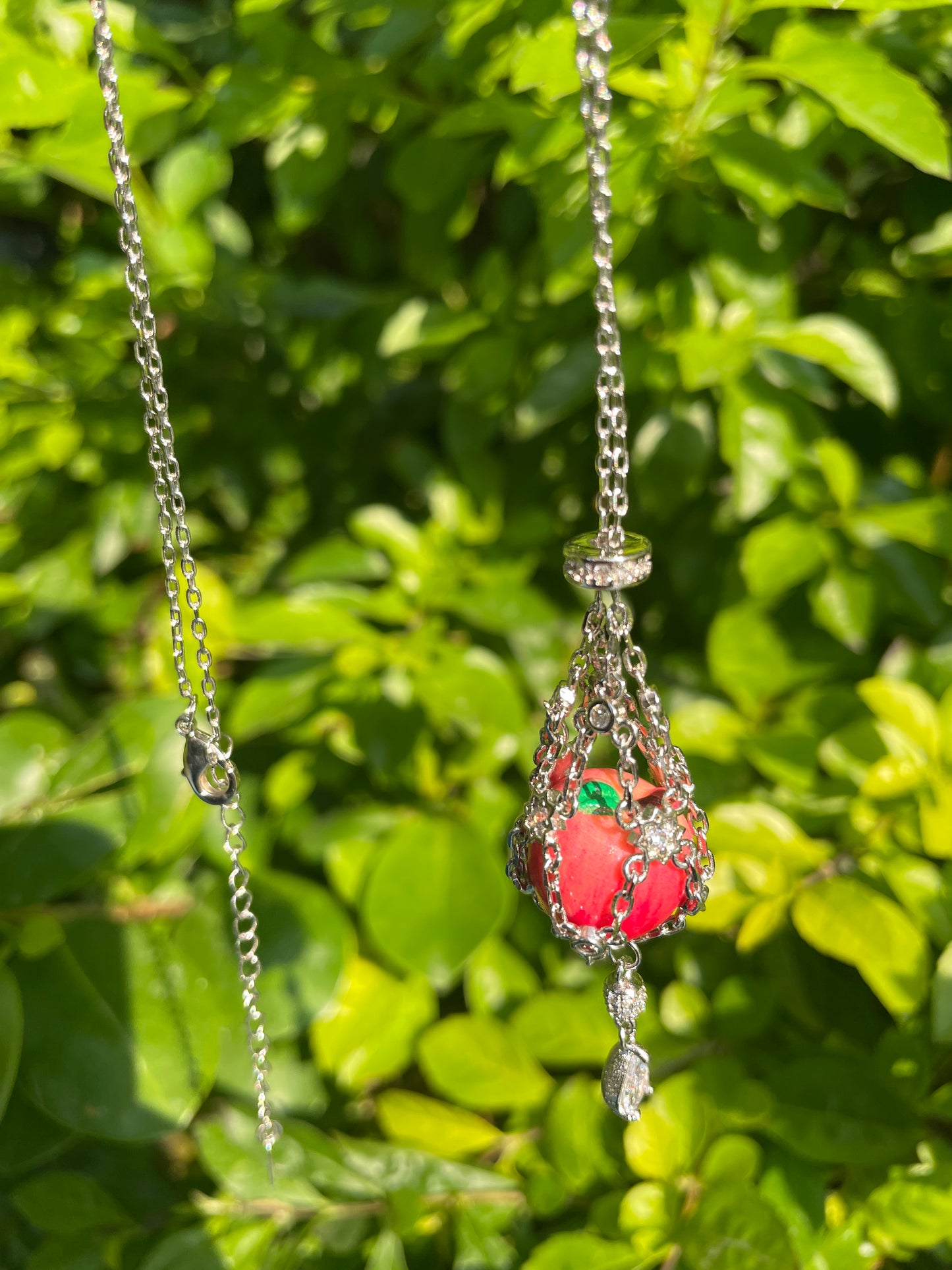 handmade necklace and earrings