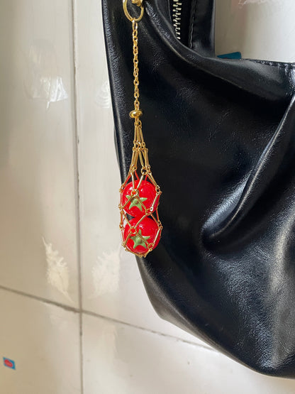 handmade tomatoes  keychain