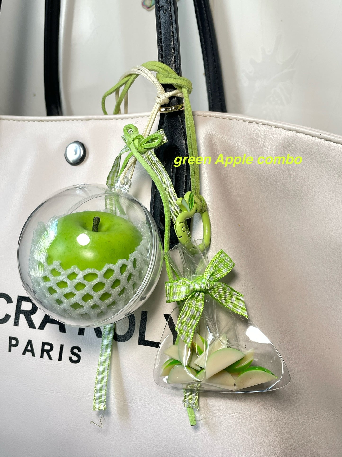 handmade artificial green apple