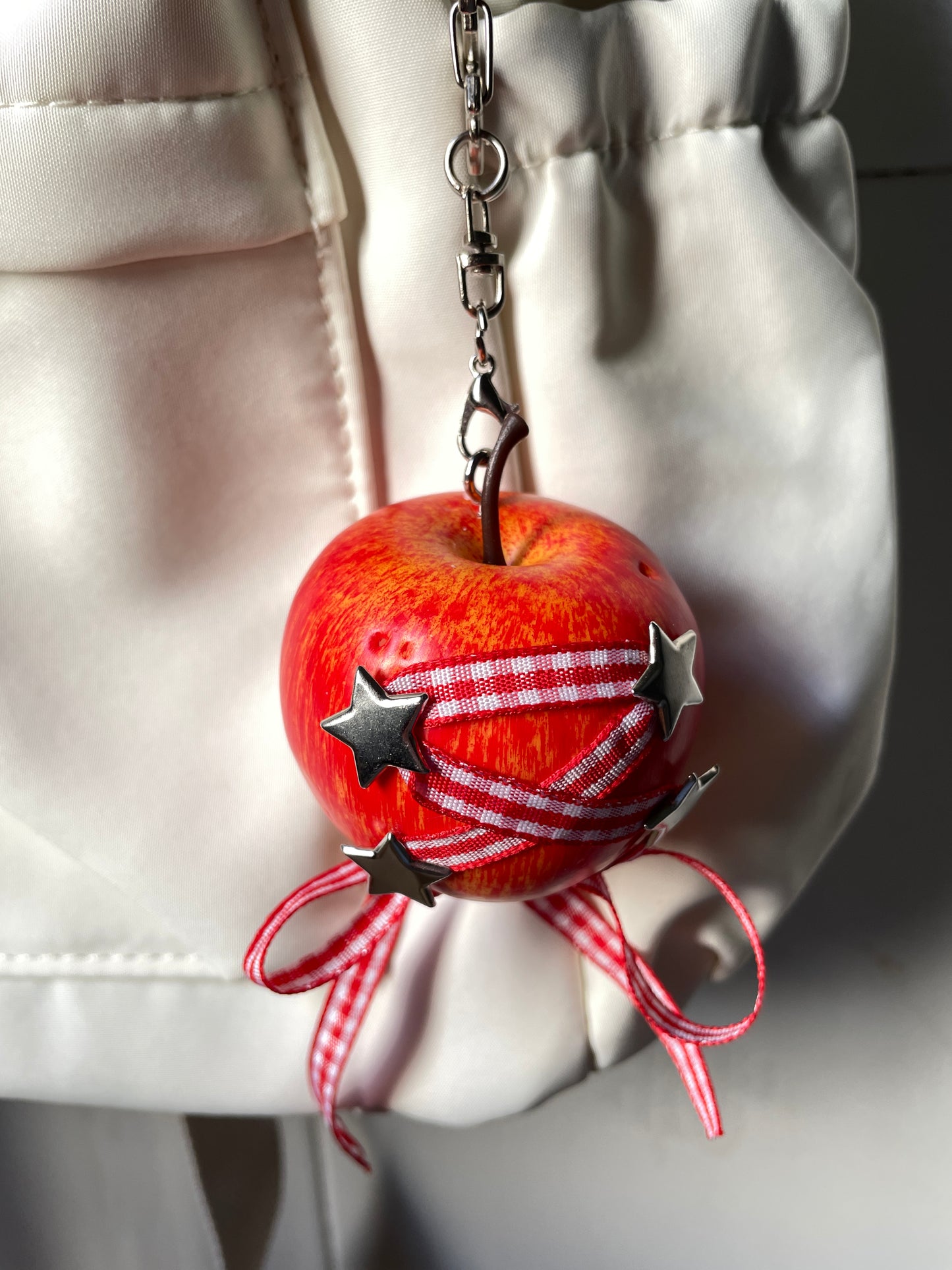 handmade artificial unique apple charm