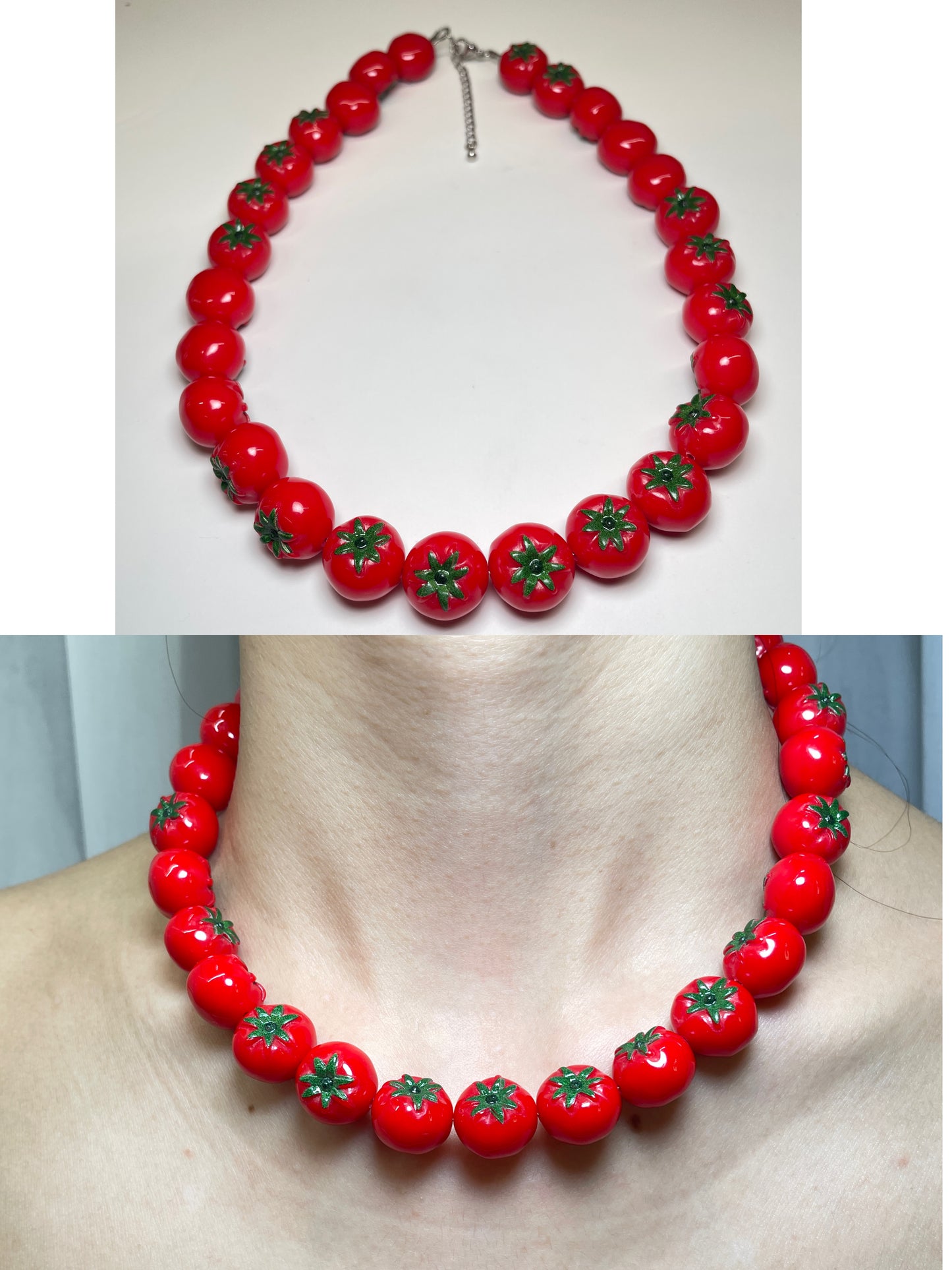 handmade fruit necklace