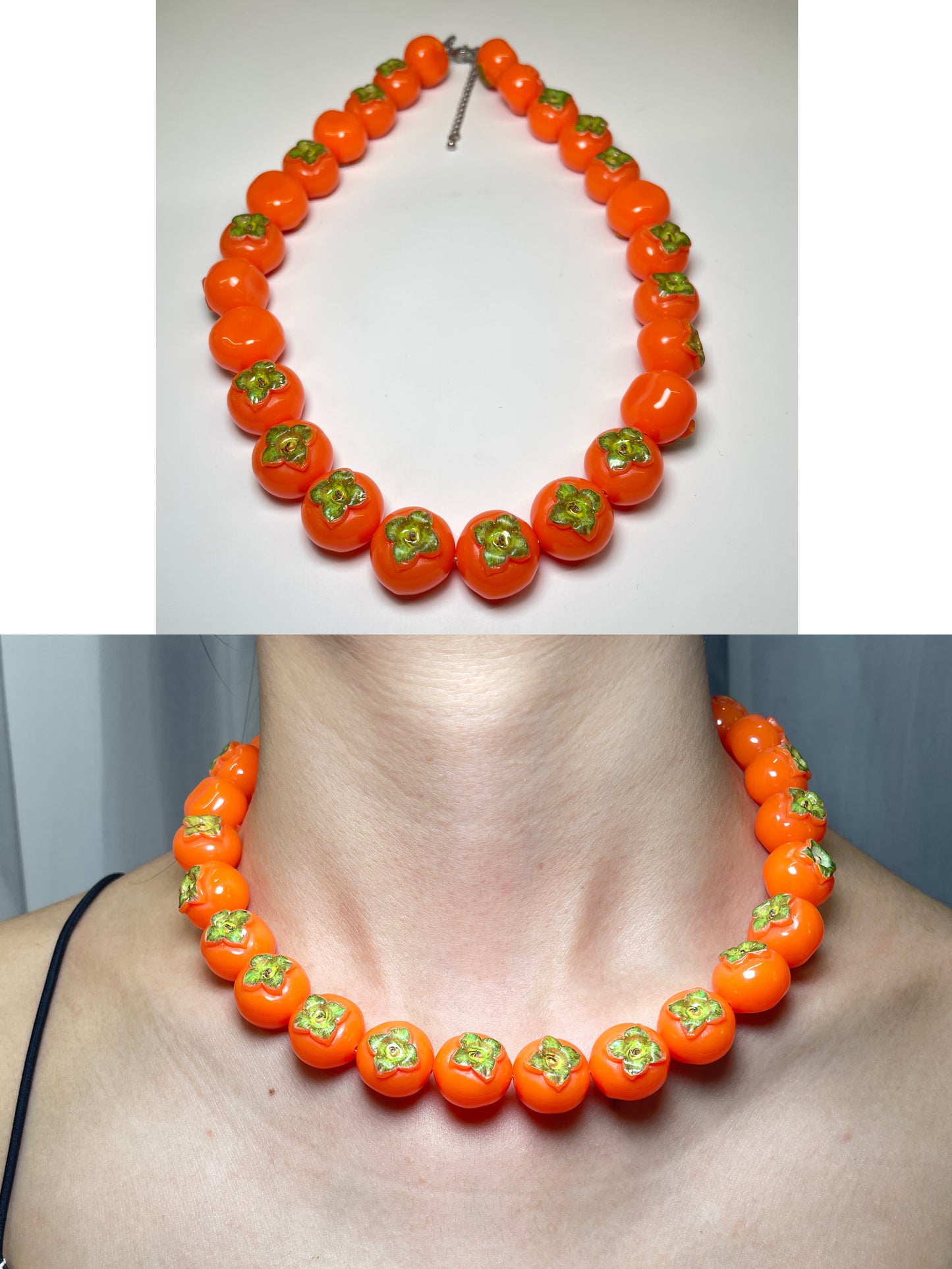 handmade fruit necklace