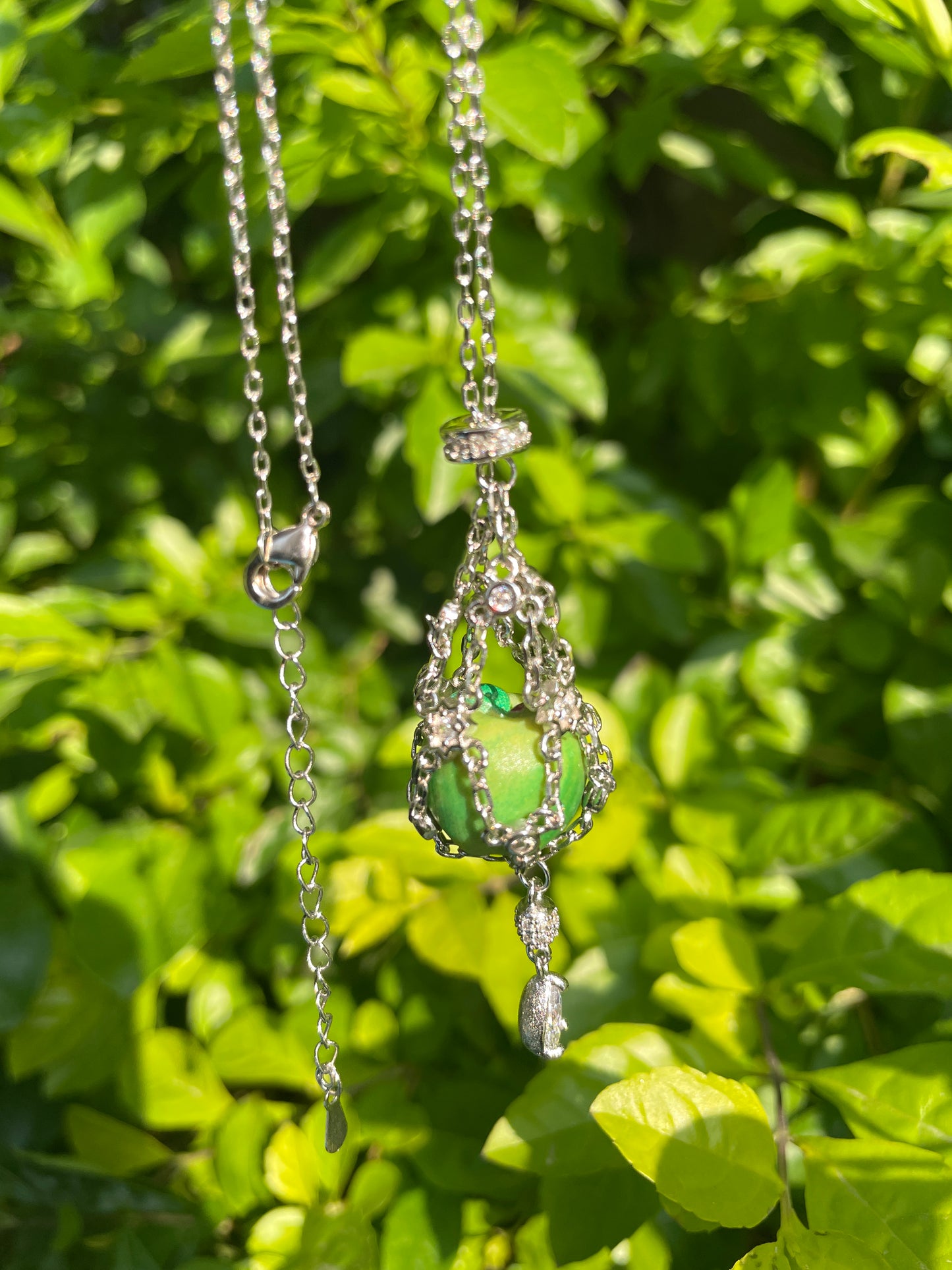 handmade necklace and earrings