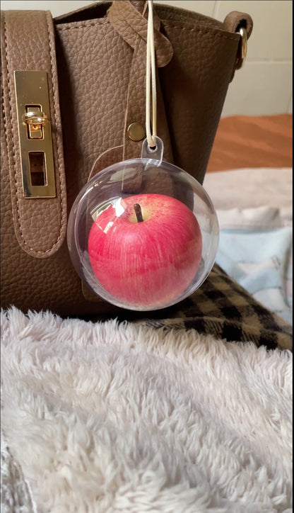 handmade artificial pink apple