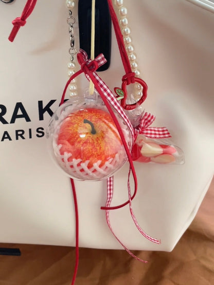 handmade artificial red apple