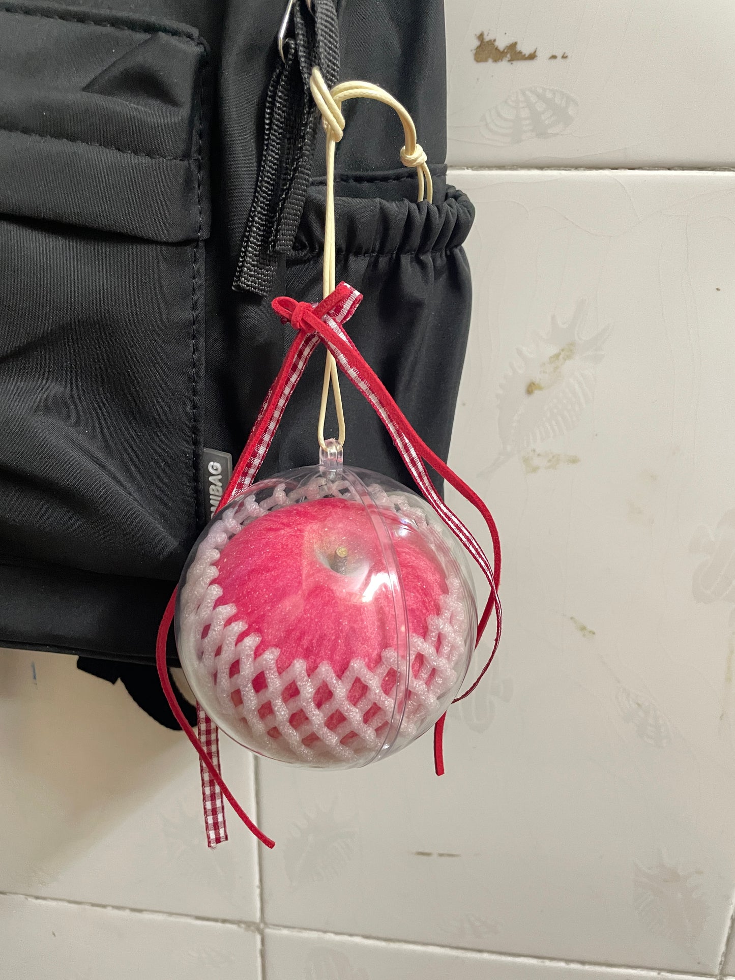 handmade artificial big red apple