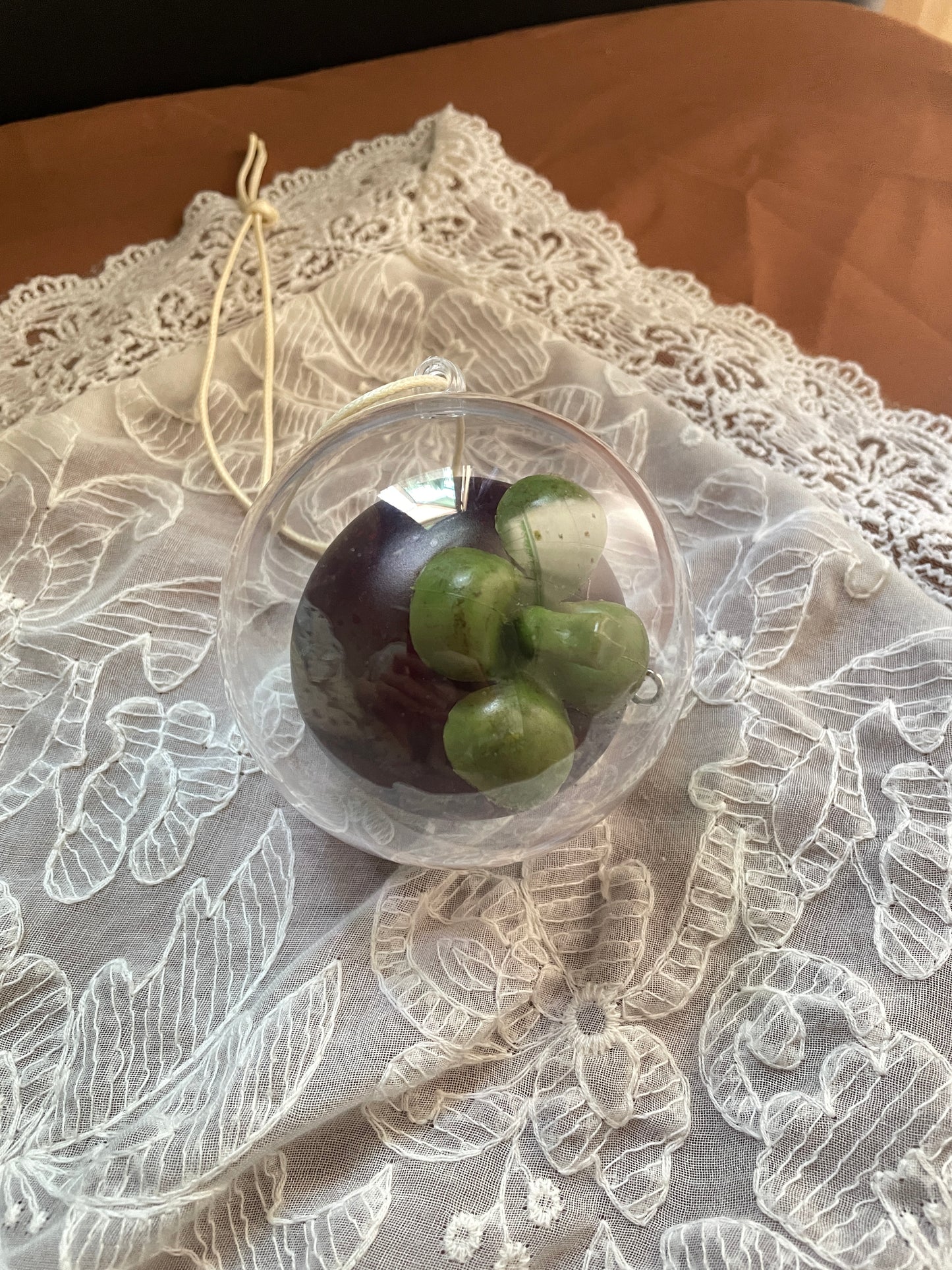 handmade artificial mangosteen