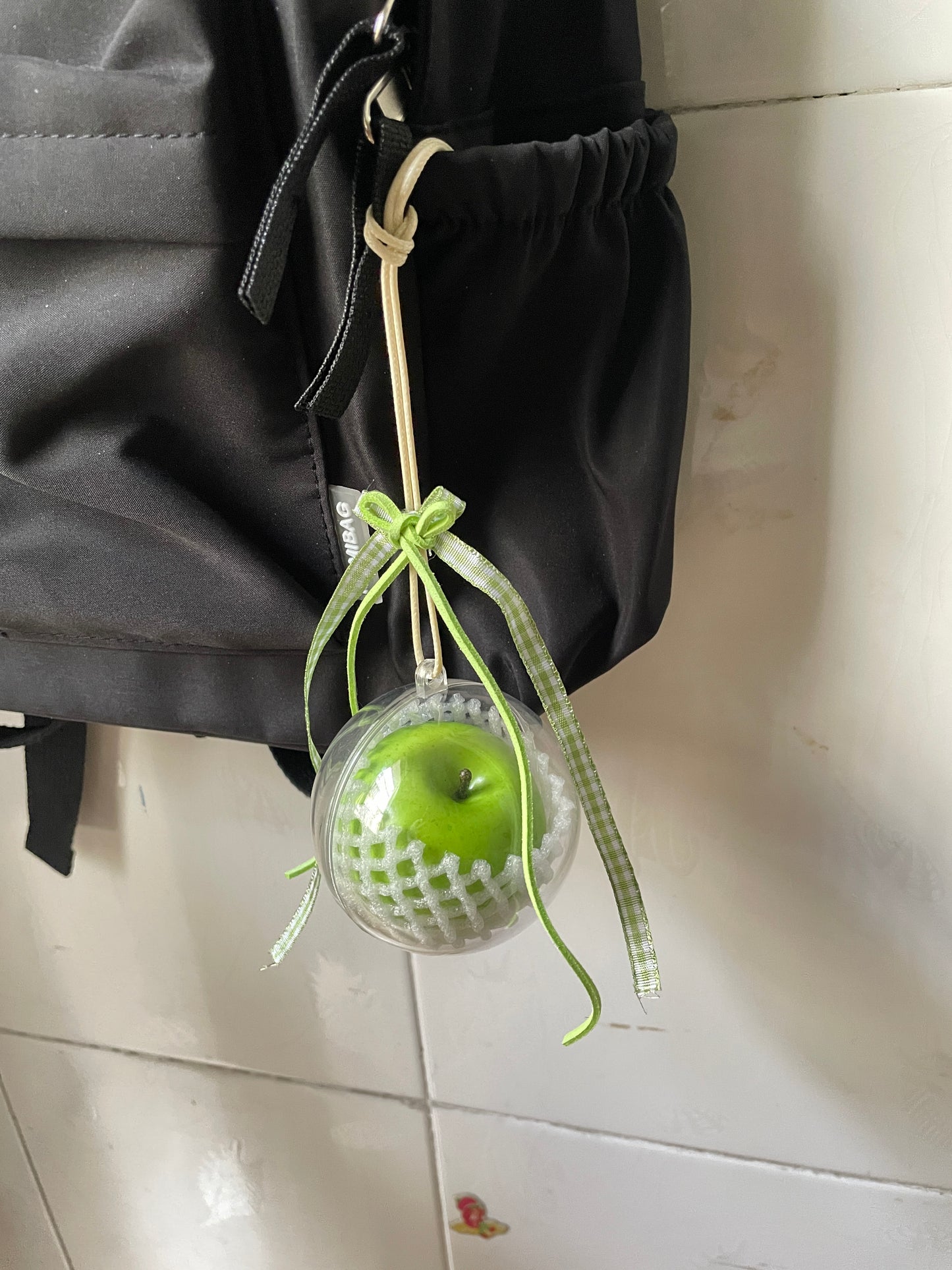 handmade artificial green apple