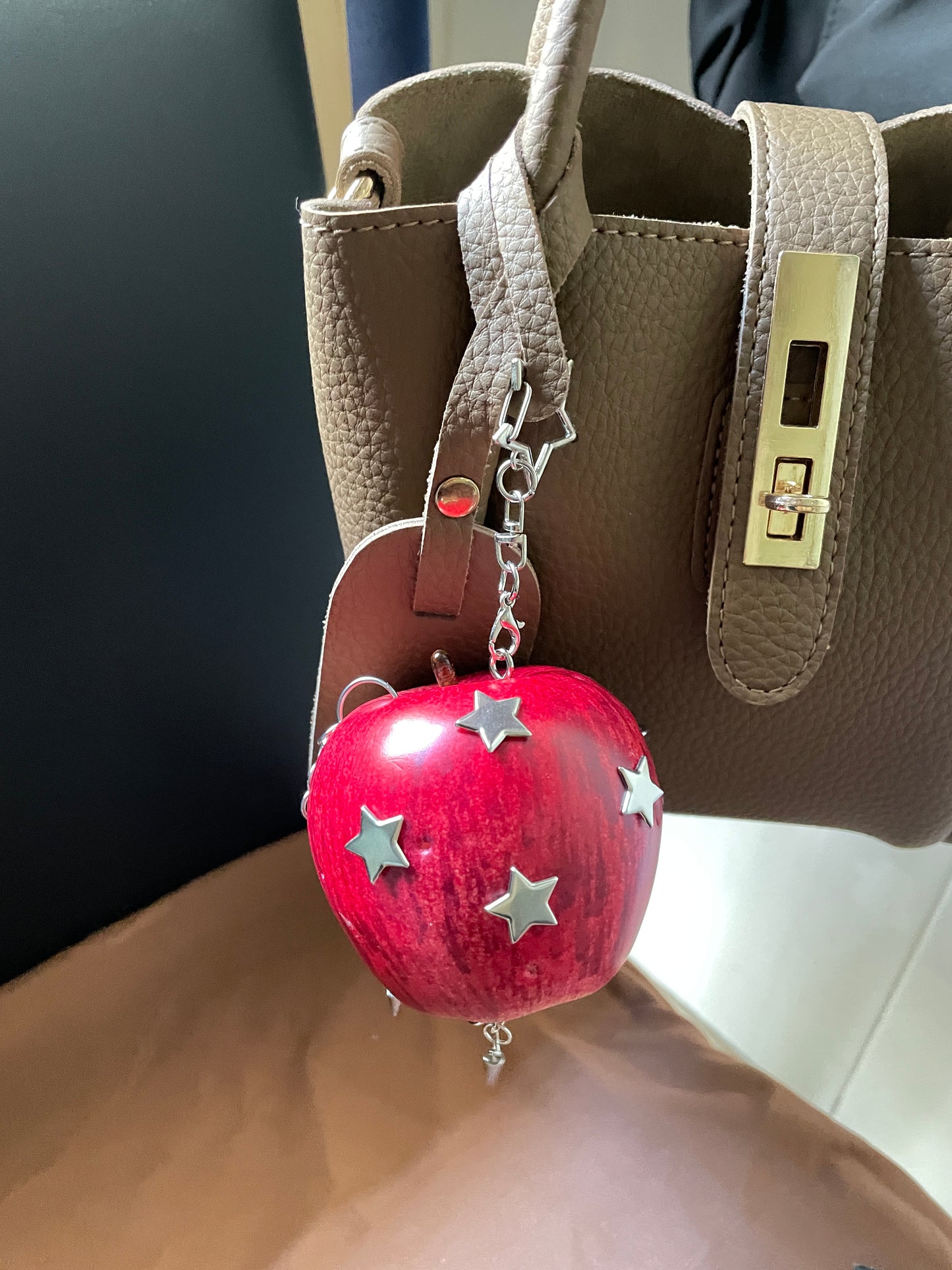 handmade artificial rock-style apple