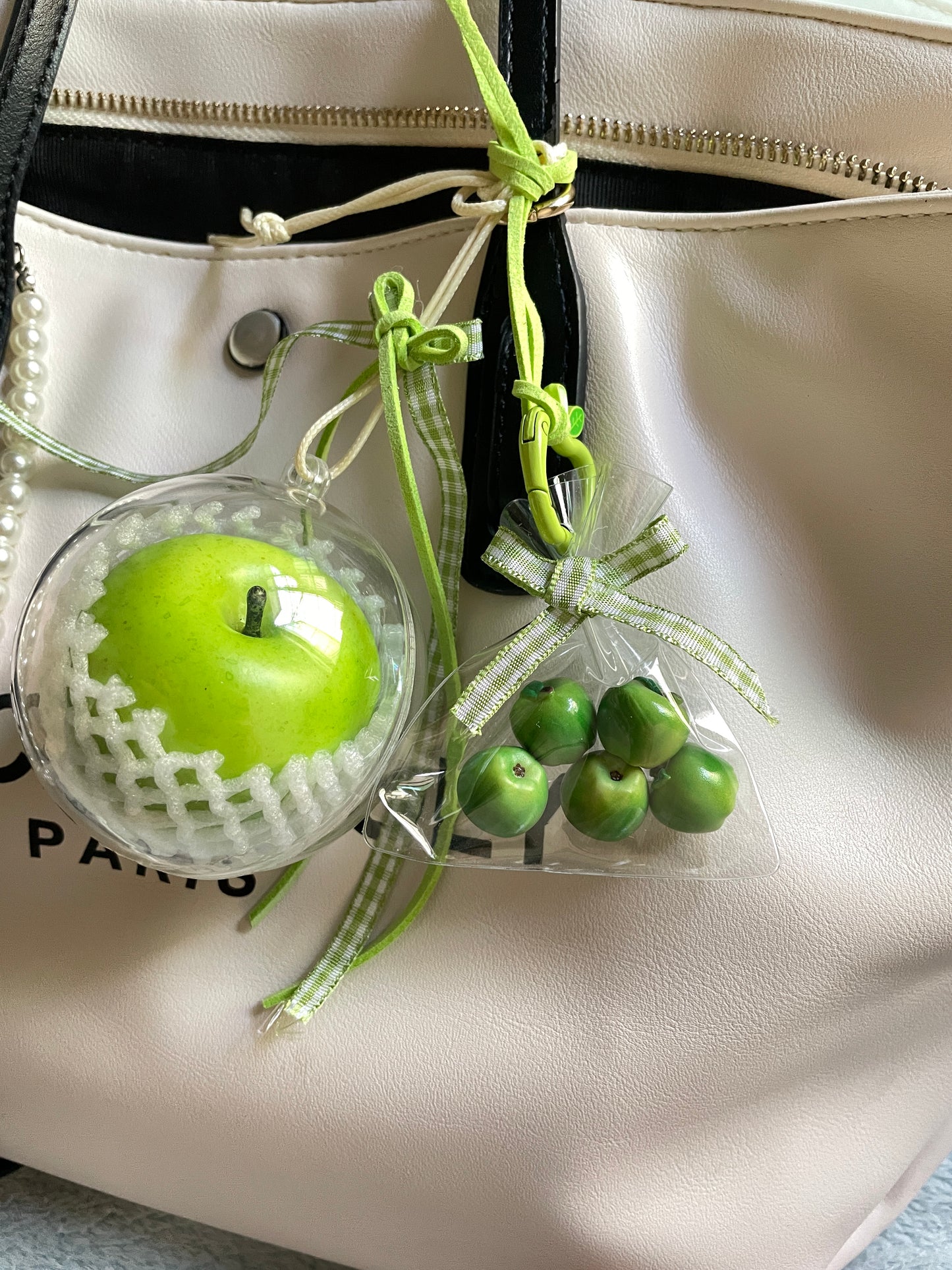 handmade artificial green apple