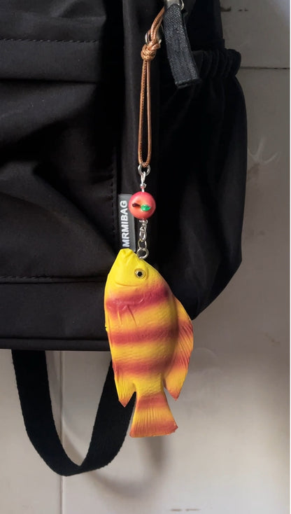 handmade fish keychain1
