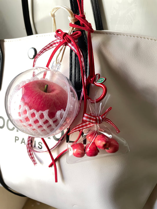 handmade artificial pink apple