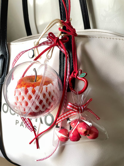 handmade artificial red apple