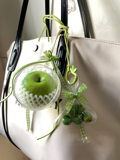 handmade artificial green apple