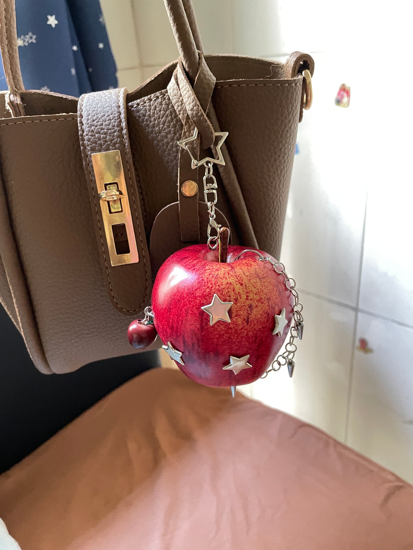 handmade artificial rock-style apple