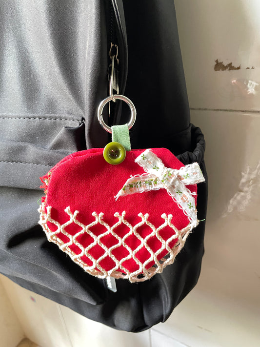 handmade Apple coin purse