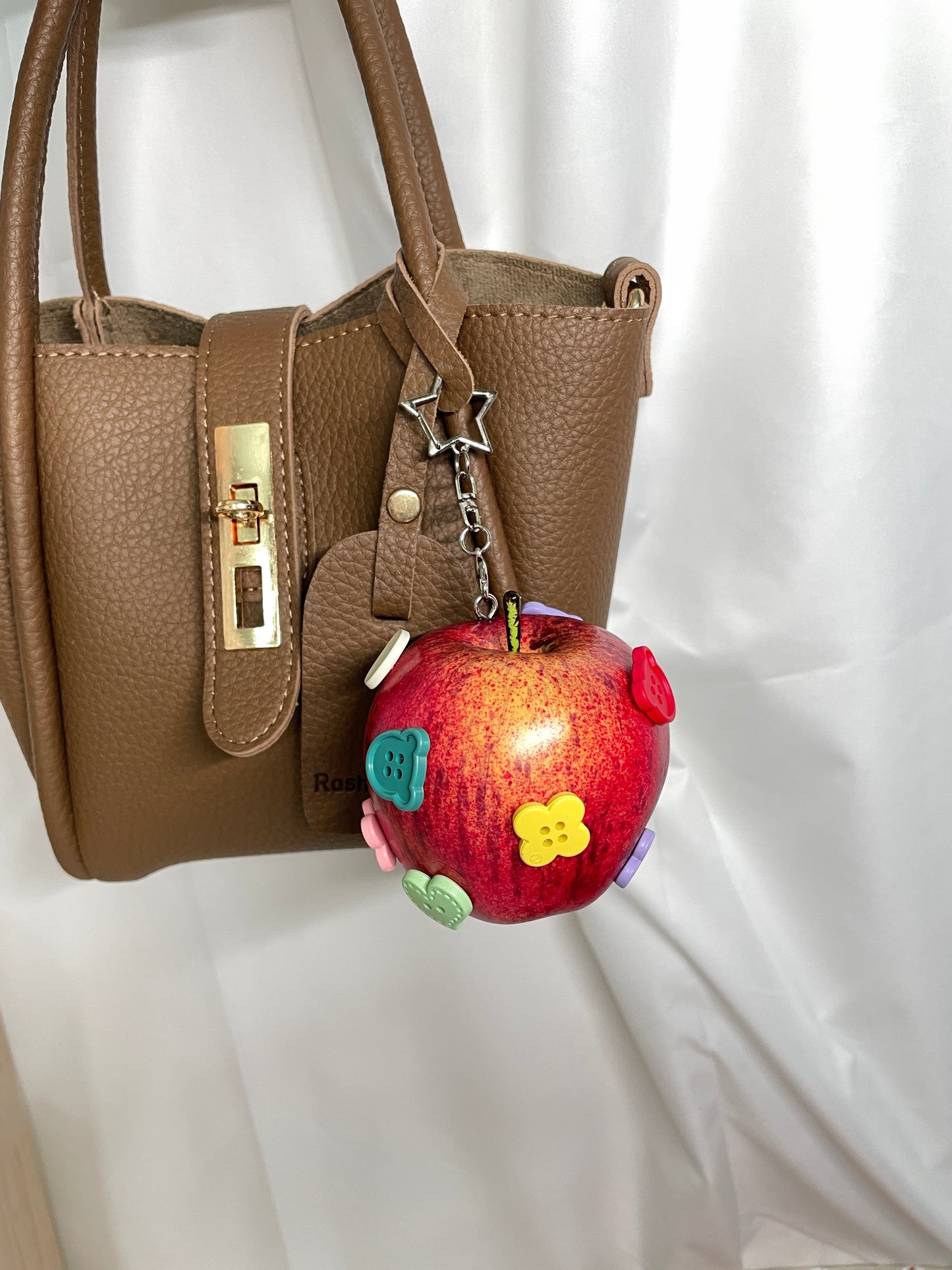 handmade button artificial fruit charm