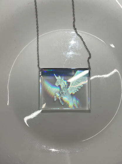 Holographic pegasus unicorn decor