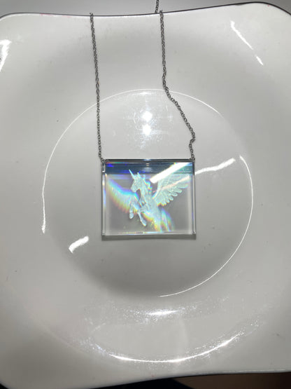 Holographic pegasus unicorn decor
