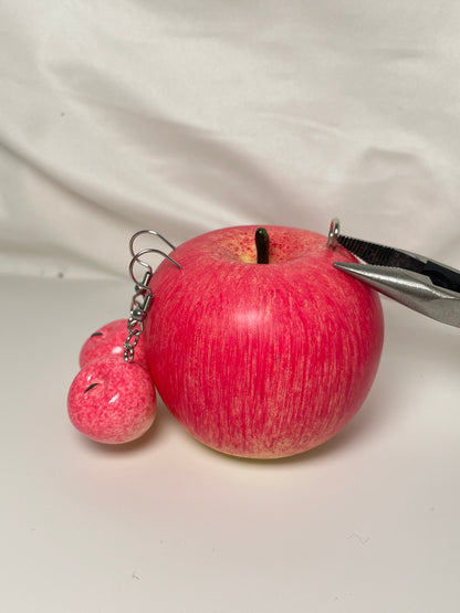 handmade apple earrings