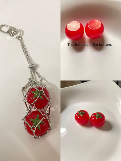 handmade tomatoes  keychain